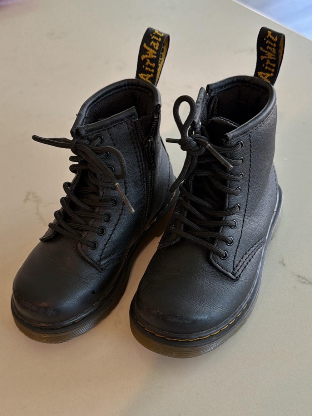 Toddler Doc Marten - lace and zip boots